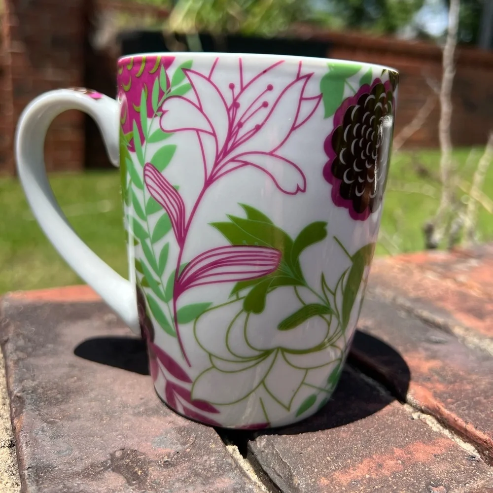 Pier One Floral Mug with True Friends Inspirational Quote